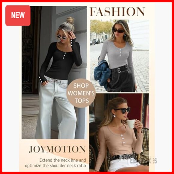 Long Sleeve Henley Shirts Slim Fit Ribbed Knit Tops 4 Pack - Picture 5 of 7